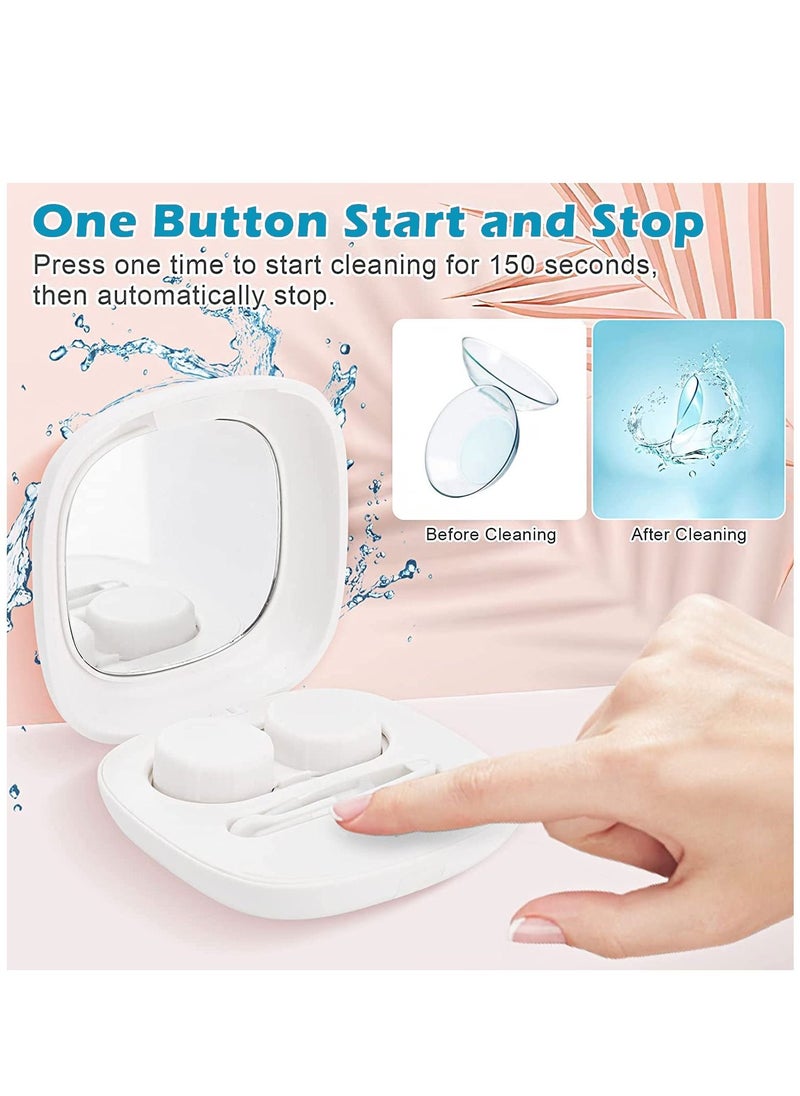 Excefore Contact Lens Cleaner Machine Ultrasonic with USB Charger Fit Disposal Soft Colored RGP and OK Lens, for Home & Travel  - Image 4