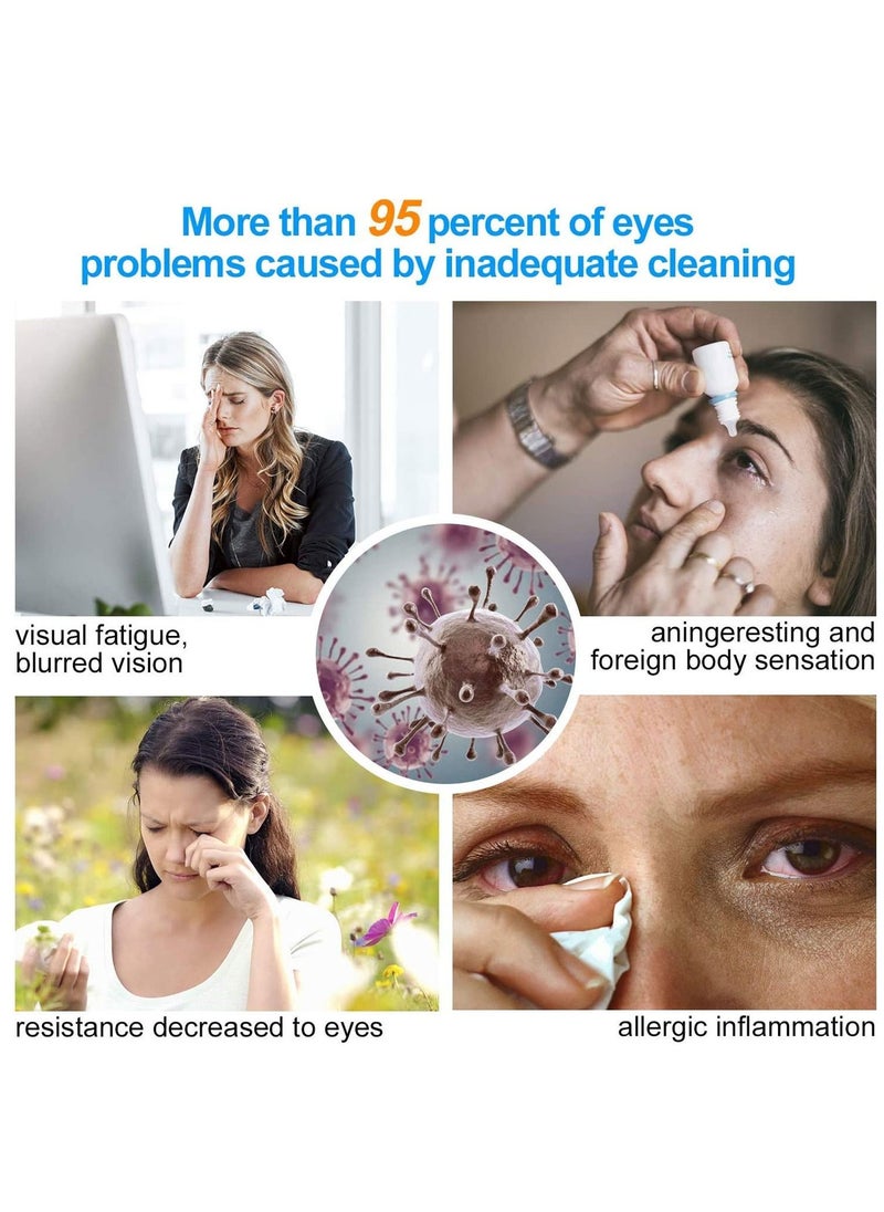 Excefore Contact Lens Cleaner Machine Ultrasonic with USB Charger Fit Disposal Soft Colored RGP and OK Lens, for Home & Travel  - Image 3