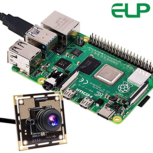 ELP 5mp HD USB Camera Module for Computer Mini UVC USB2.0 Video Embedded Webcam Board with 2.8mm Lens OV5640 Laser Engraver Lightburn Camera,3.3ft/1m Cable for PC, Laptop, Jetson Nano - Image 5