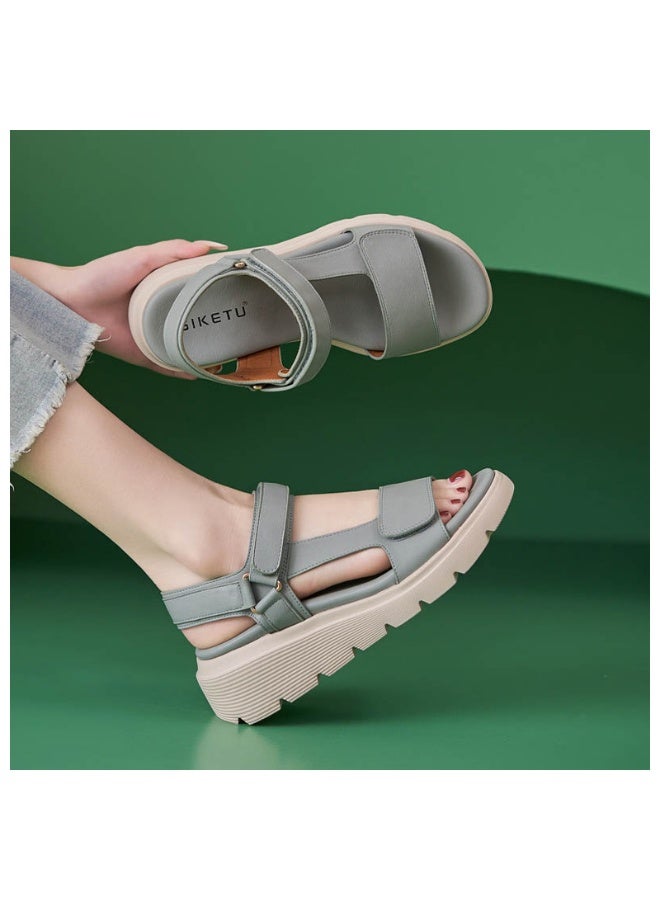 NIBEMINENT Women's Summer Sandals Outdoor Fashion Comfortable Soft Elegant Strappy Beach Sandal Ladies Shoes  - Image 2