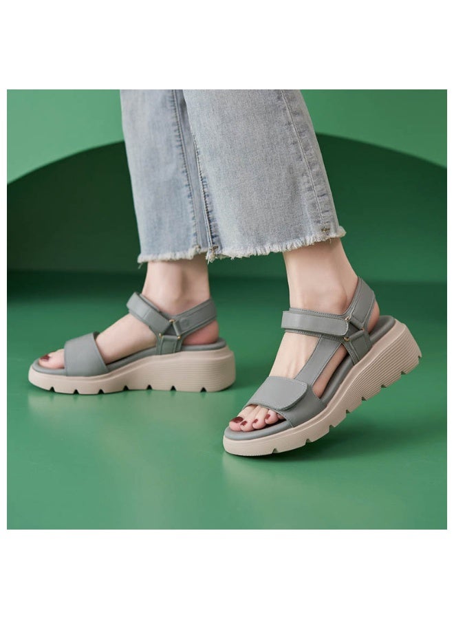 NIBEMINENT Women's Summer Sandals Outdoor Fashion Comfortable Soft Elegant Strappy Beach Sandal Ladies Shoes  - Image 3