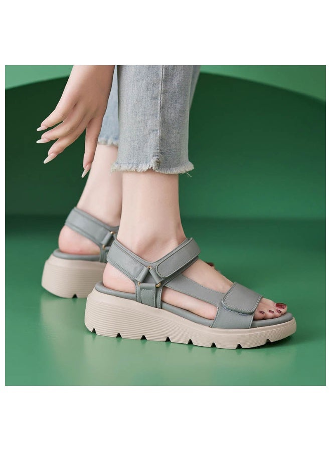 NIBEMINENT Women's Summer Sandals Outdoor Fashion Comfortable Soft Elegant Strappy Beach Sandal Ladies Shoes  - Image 4