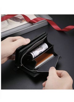 Generic New Vintage Style Men Wallet, Deer Head Design, Multifunctional Zipper Wallet, Multiple Card Slots, Multi-function Card Holder for Youth Students, Great Gift for Men  - Image 2