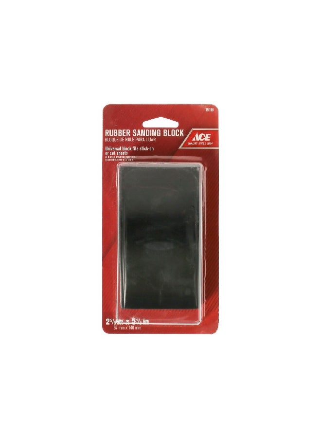 ACE Rubber Sanding Block Black 67 x 140 mm 19168  - Image 1