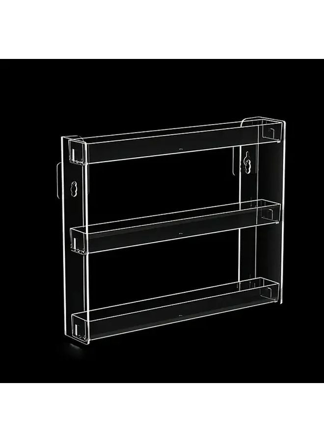 Transparent 3 Tier Wall Mounted Toy Car Storage Box Display Shelf Organizer - Image 1