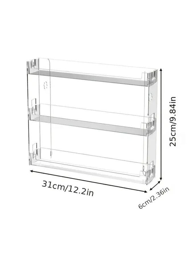 Transparent 3 Tier Wall Mounted Toy Car Storage Box Display Shelf Organizer - Image 3