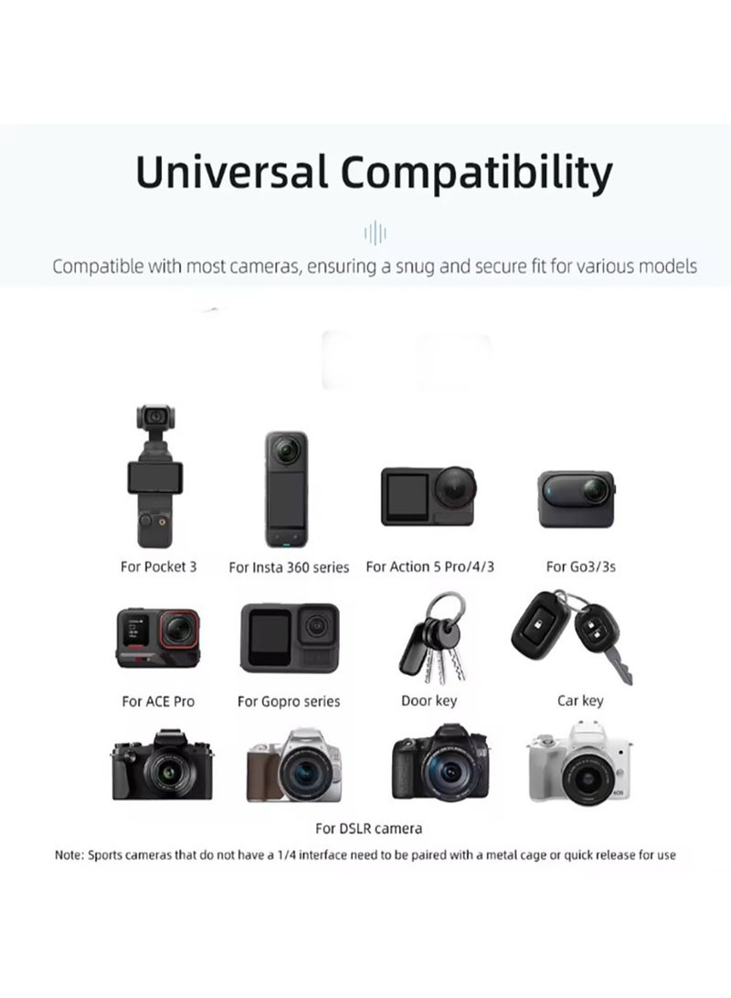 Handheld Wristband Adjustable Camera Wrist Strap Lanyard with 1/4 Screw for Dji osmo Pocket 3,insta 360 x4/x5,Go pro Action Camera Accessorie  - Image 2