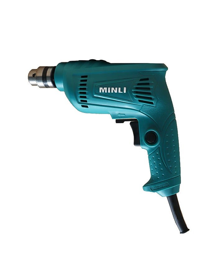 مينلى مينلي – مثقاب كهربائي 10 مم عالي القدرة للاستخدام على الخشب والمعدن والجدران | مزود بتحكم في السرعة حتى 3000 دورة في الدقيقة | تصميم خفيف الوزن ومريح | الموديل 51216 (10 مم) - Image 4