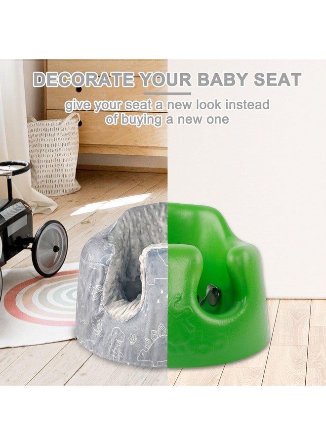 DILIMI Minky Seat Cover Compatible with Bumbo Seat, Removable Ultra Soft Comfortable Warm Seat Slipcover for Baby Boy and Girl, Dinosaur - Image 5