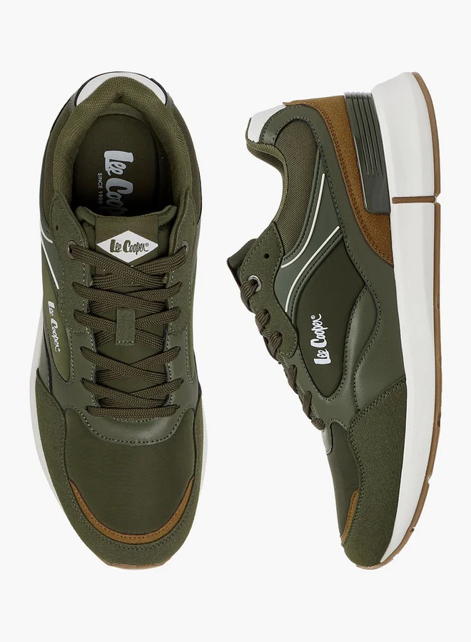 Lee Cooper Men's Logo Print Lace-Up Sneakers