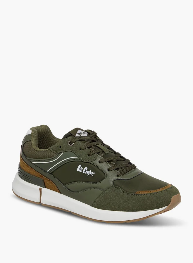 Lee Cooper Men's Logo Print Lace-Up Sneakers