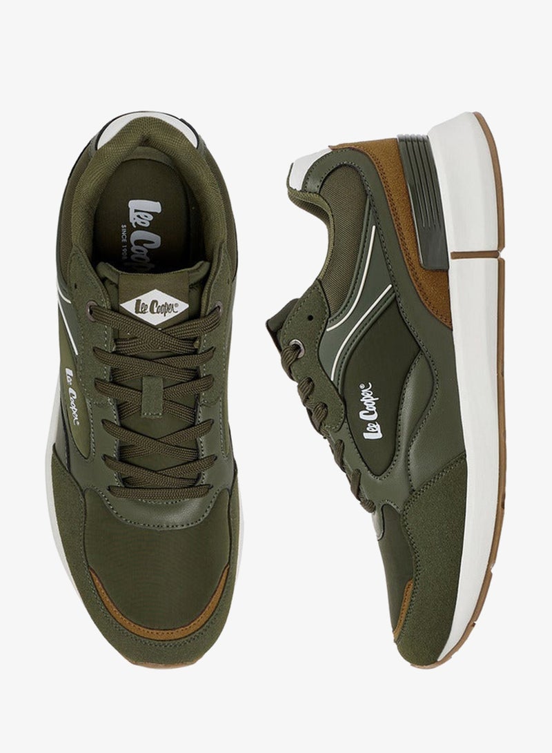 لي كوبر سنيكرز رجالي بطبعة شعار برباط - Image 3