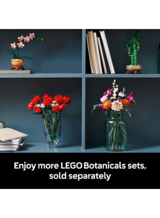 Botanicals Pretty Pink Flower Bouquet Decor Set 10342 (Age 18+, 749 Pieces) - view 5
