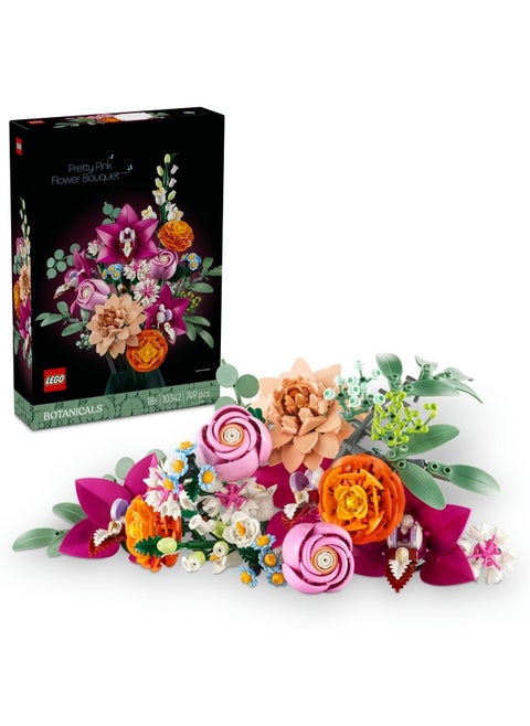 Botanicals Pretty Pink Flower Bouquet Floral Decor 10342 (749) Pieces