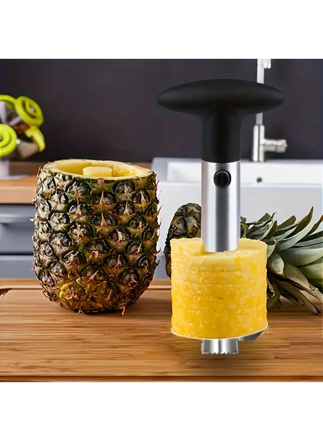 Stainless Steel Pineapple Corer Cutting Board Set 2 Piece Kitchen Tool - Image 4