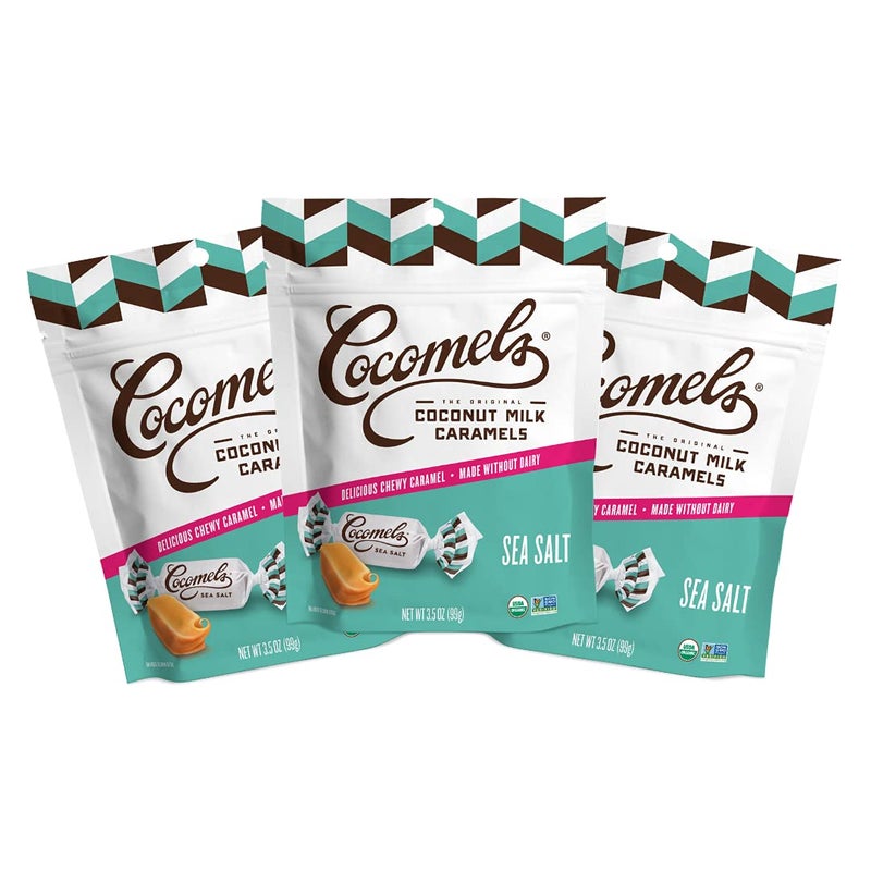 Cocomels Sea Salt Coconut Milk Caramels 35 oz 3 Pack Dairy Free Vegan Organic - Image 3