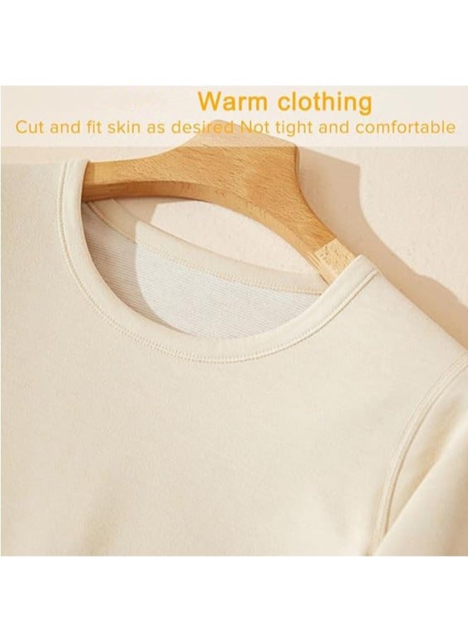 RATSAW Women's Thermal Underwear Set Long Johns Women's Wool Silk Thermal Underwear Base Pajamas Set Cold Weather  - Image 2
