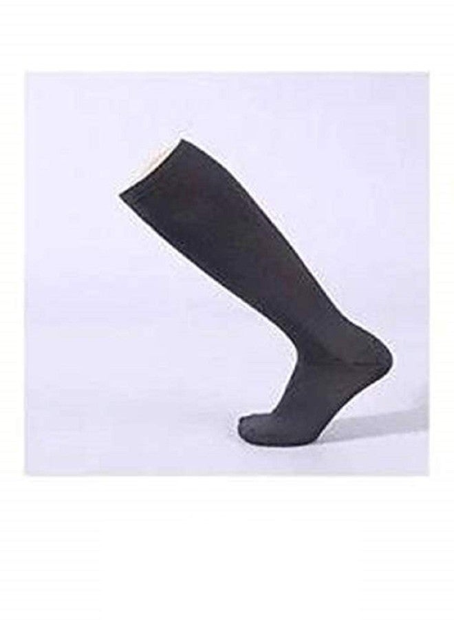 Digital Shoppy Unisex Medical Compression Socks Pressure Varicose Veins Leg Relief Pain Knee High Stockings Socks 1Pair (Grey, L/XL) - Image 1