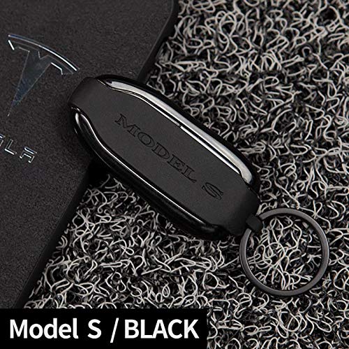 Tesla Gear Silicon Key Fob Cover Keychain Replacement For Tesla Model S (Black) - Image 2