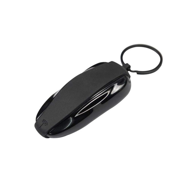 Tesla Gear Silicon Key Fob Cover Keychain Replacement For Tesla Model S (Black) - Image 1
