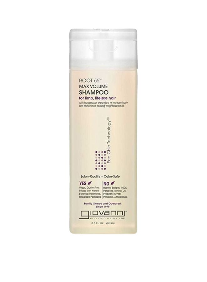 Giovanni Root 66 Max Volume Shampoo For Limp Lifeless Hair 250ml - Image 1