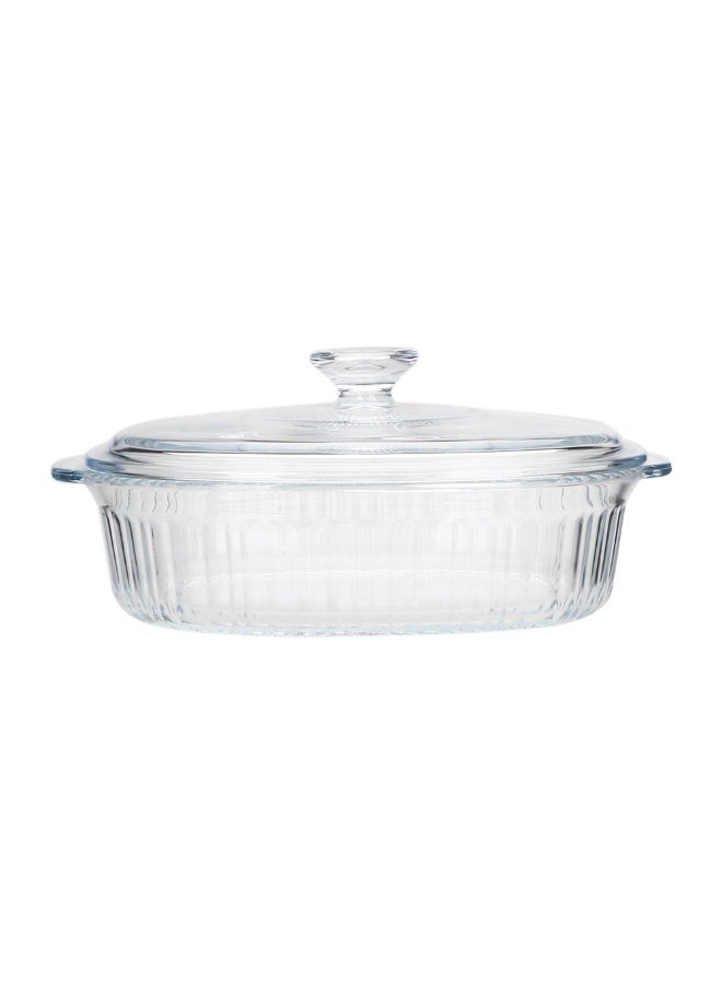 Danube Home Chef'S Delight Oval Glass Casserole With Lid Durable Heat Resistant Perfect For Baking Cooking And Serving Elegant Design Easy To Clean Ideal For Home And Kitchen 1800Ml - Image 3