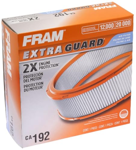 FRAM Extra Guard CA192 Replacement Engine Air Filter for Select Buick, Chevrolet, GMC, Oldsmobile, Jeep, and Pontiac Models, Provides Up to 12 Months or 12,000 Miles Filter Protection - Image 4
