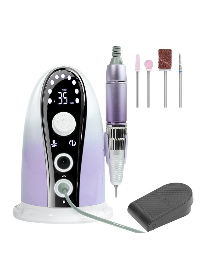 brunson Professional Nail Salon 35W Nail Drill Machine Electric Nail File 35000Rpm Jmd-305 - Purple