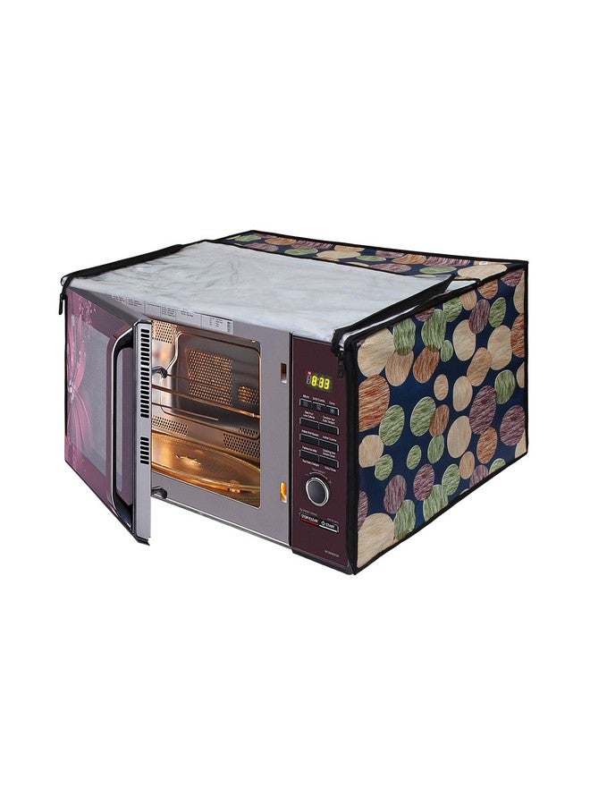 Lithara Printed Waterproof Microwave Oven Cover for LG 32 Litre Convection Microwave Oven MC3286BRUM | Sams71 (Multicolor) - Image 2