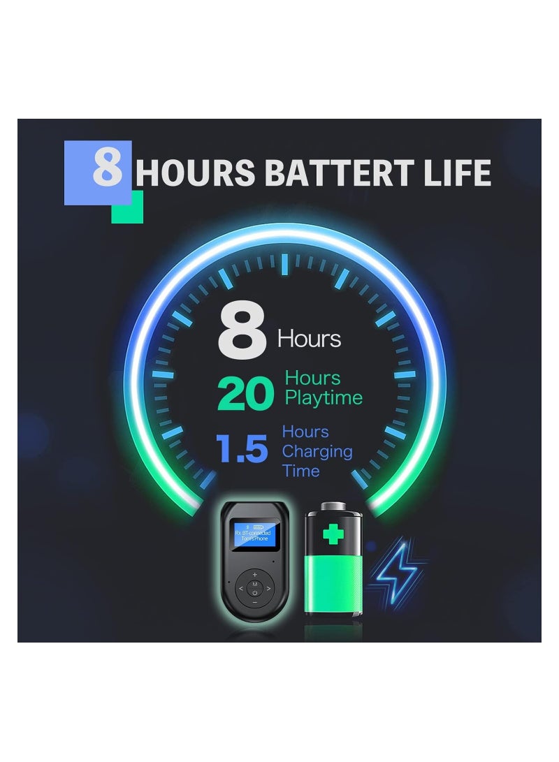 SOLARAE 4-in-1 Bluetooth 5.0 Transmitter and Receiver with Display Screen, Dual Link Low Latency Audio Adapter for TV, PC, Car, Home Stereo System. - Image 2