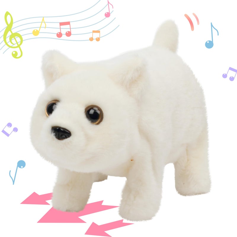 Hopearl Walking Polar Bear Interactive Electronic Pet Plush White Bear Toy with Sounds and Movements Animated Shaking Head Gifts for Toddlers Birthday 9 - Image 3