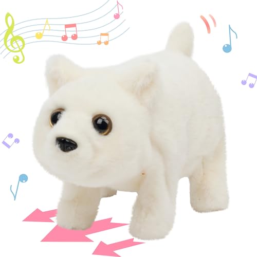 Hopearl Walking Polar Bear Interactive Electronic Pet Plush White Bear Toy with Sounds and Movements Animated Shaking Head Gifts for Toddlers Birthday 9 - Image 1