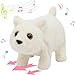 Hopearl Walking Polar Bear Interactive Electronic Pet Plush White Bear Toy with Sounds and Movements Animated Shaking Head Gifts for Toddlers Birthday 9 - Image 2