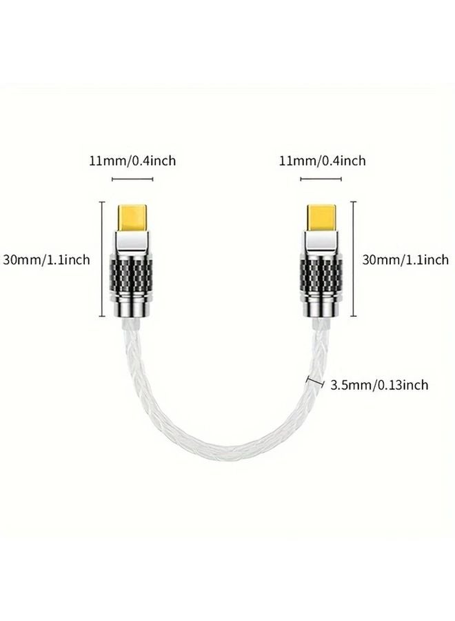 كابل صوتي Typec إلى Typec عالي الدقة محول USB C OTG مكبر صوت للسماعات بطاقة صوت - Image 3