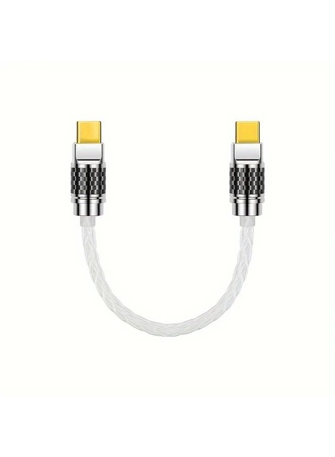 كابل صوتي Typec إلى Typec عالي الدقة محول USB C OTG مكبر صوت للسماعات بطاقة صوت - Image 1