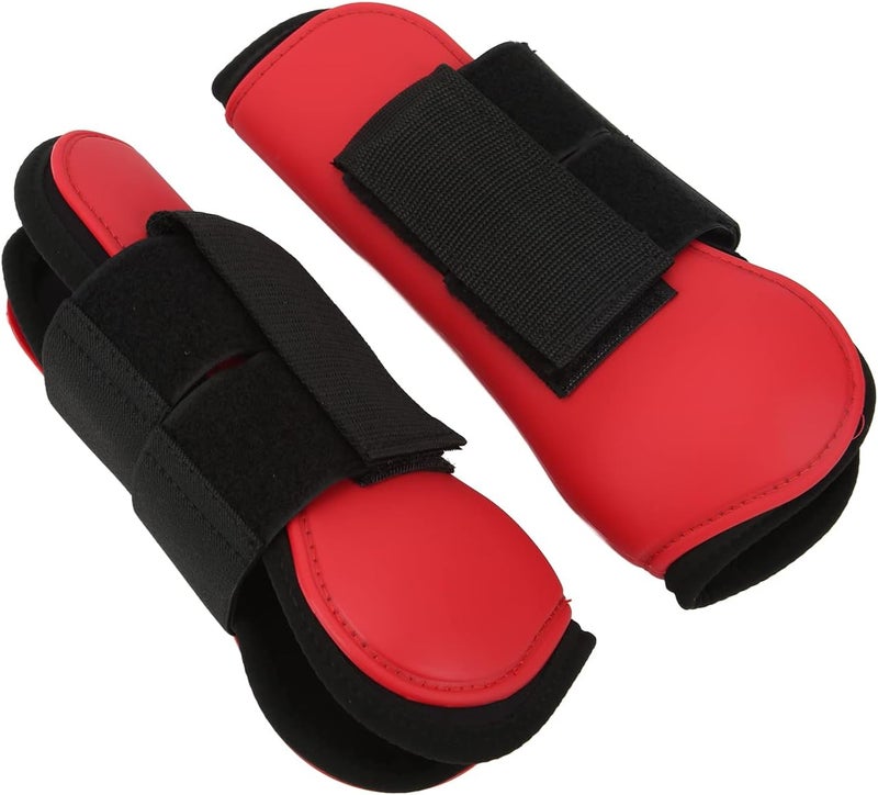 Zerodis Horse Support Boots, PU Shell Front Leg Boots with Elastic Cushion for Jumping Training, Soft Lining for Protection - Image 3