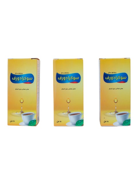Sukradorf Liquid Sweetener – Natural Sugar Substitute, Zero Calories, 15ml –each