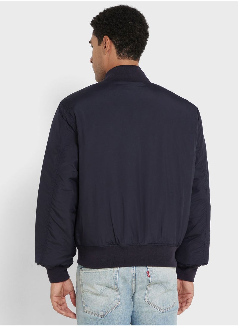 LACOSTE - Logo Zip Through Jacket - Image 1