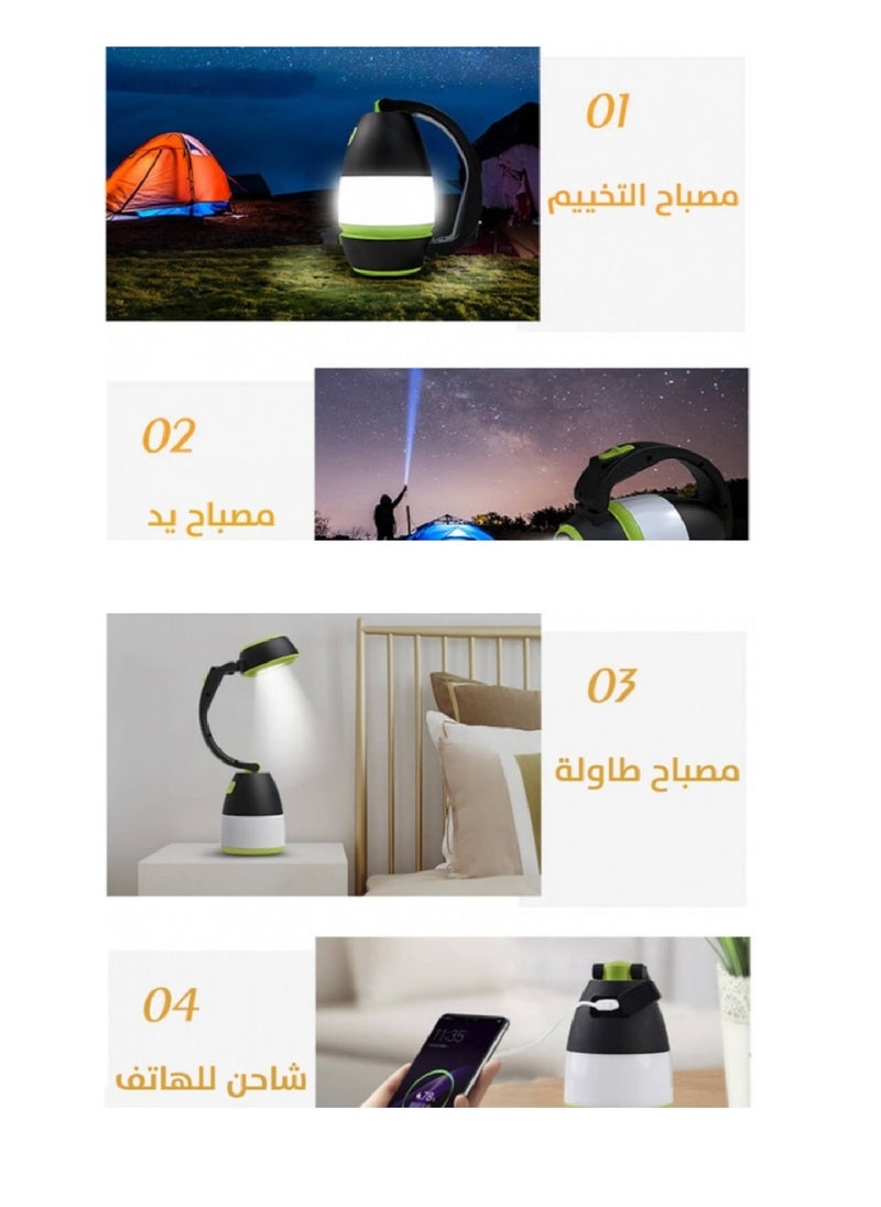 Generic Multifunctional Rechargeable Emergency Flashlight for Camping, Home and Office - Multiple Lighting Levels  - Image 4