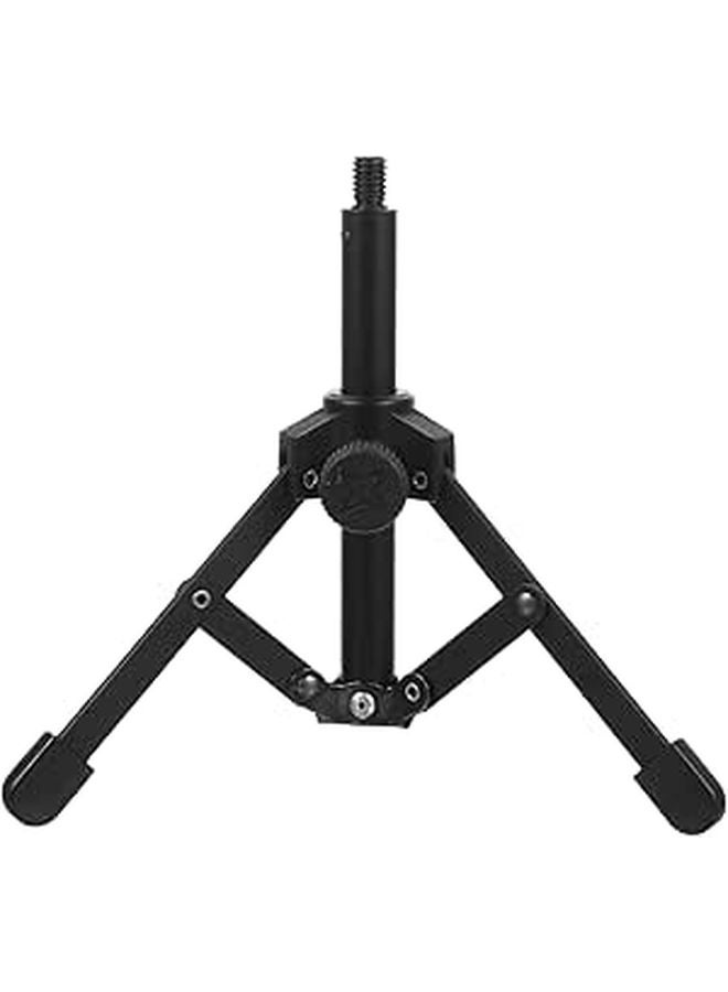 Compact Folding Mic Stand Tripod Portable Desktop Microphone Holder For Streaming Podcast Recording - Image 1