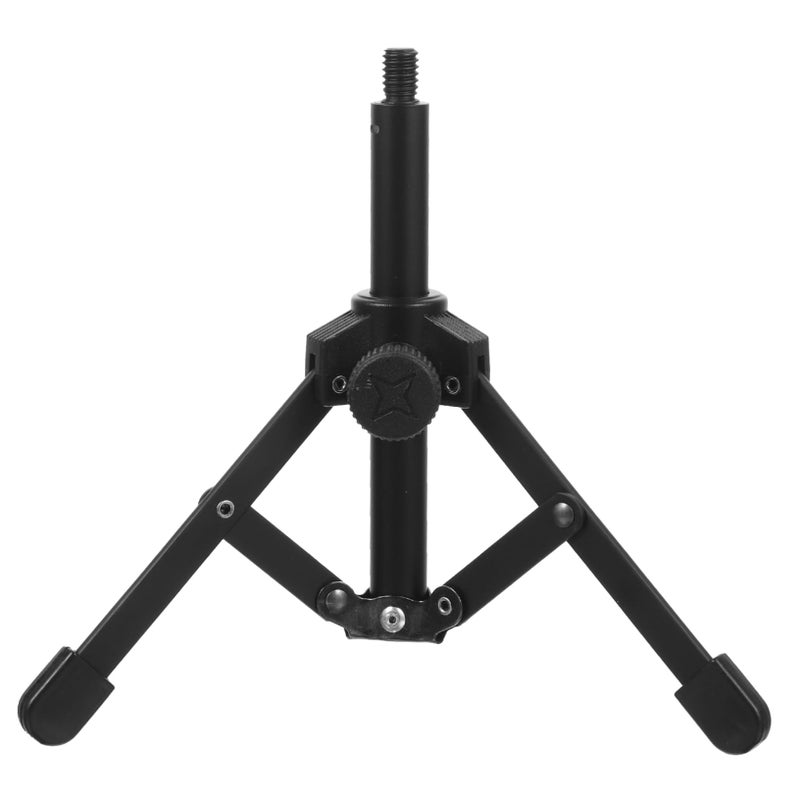Compact Folding Mic Stand Tripod Portable Desktop Microphone Holder For Streaming Podcast Recording - Image 2