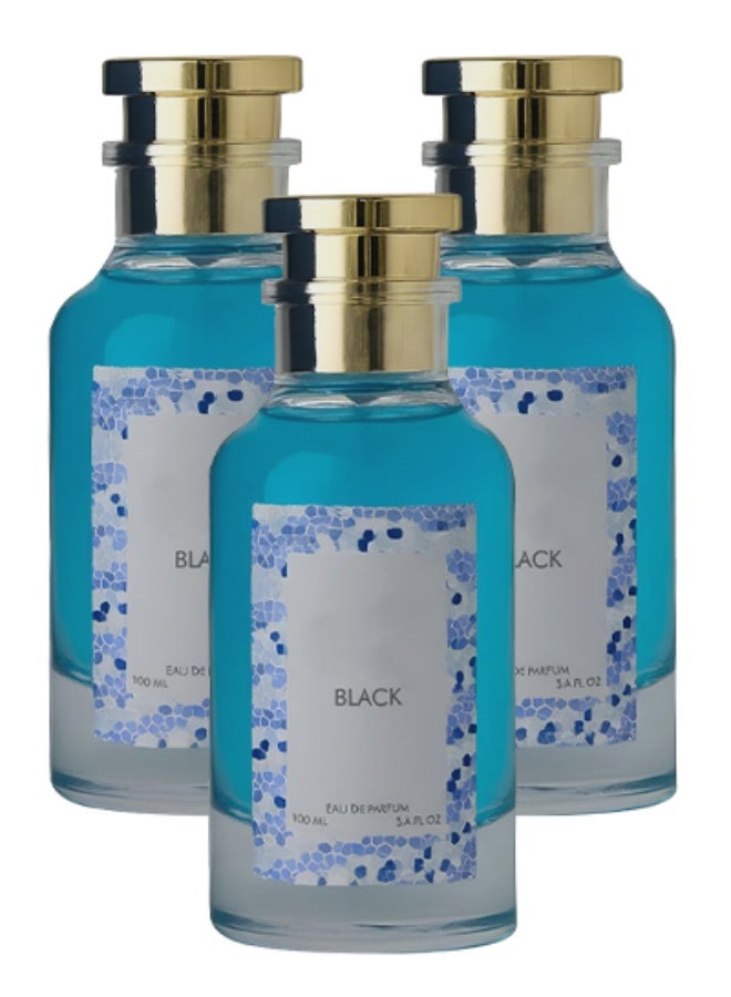 Ice 3 Pieces Ice Black Perfume For Unisex 100ml EDP - Image 1