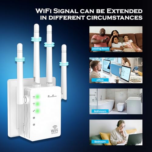 PunnkFunnk WiFi Range Extender | 300Mbps High Speed Signal Booster | 2.4GHz Repeater with 2 LAN Ports | Router & Access Point Mode | Easy Plug & Play Setup - Image 2