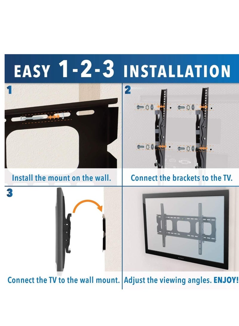 Fixed Wall Mount - Securely Mount Your 32 to 80 Inch Screen with Sleek Design, Easy Installation, and Universal Compatibility - SH65F Fixed Wall Mount - Image 5