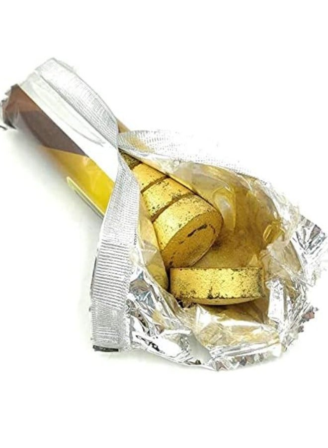 80-Pieces Golden Torch Insence round Tab charcoal burn quickly and provide the taste of delicious food and for fragrance and aromatherapy