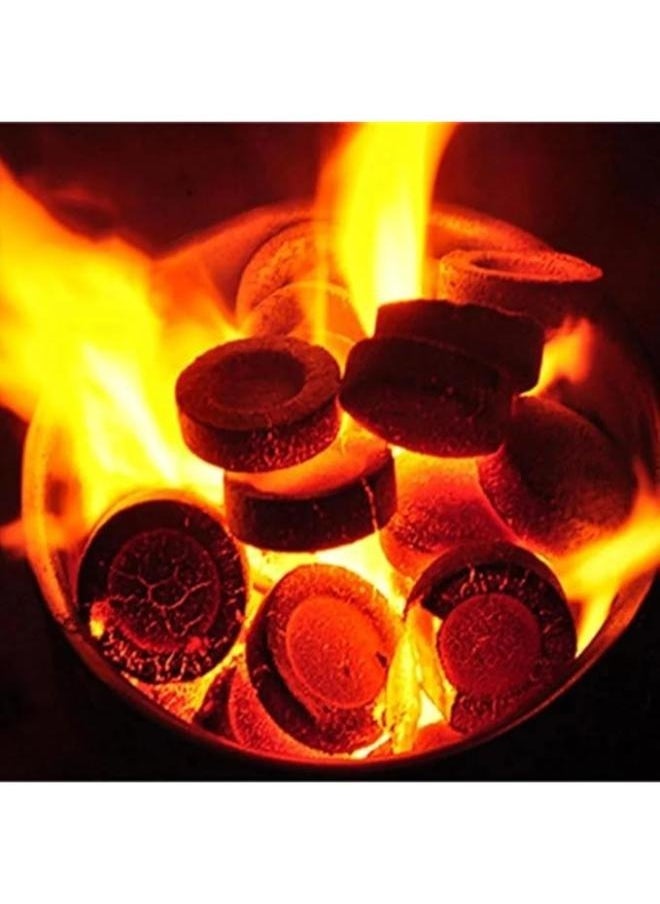 Roma 80-Pieces Golden Torch Insence round Tab charcoal burn quickly and provide the taste of delicious food and for fragrance and aromatherapy  - Image 4