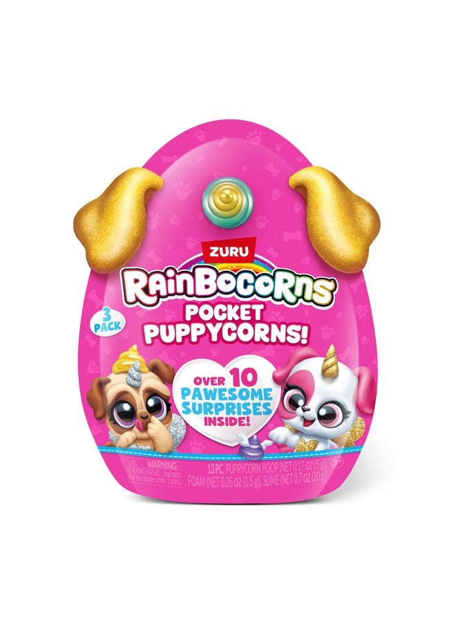 راينبوكورنز رينبوكورنز 9284، لعبة جرو صغيرة، مفاجأة قابلة للتجميع، تمثال صغير، لعبة جرو لطيفة (عبوة من 3 قطع)، حجم صغير - Image 2