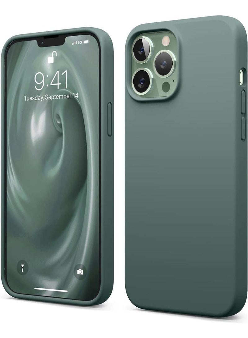 Elago Silicone for iPhone 13 Pro MAX Case Cover - Midnight Green - Image 1