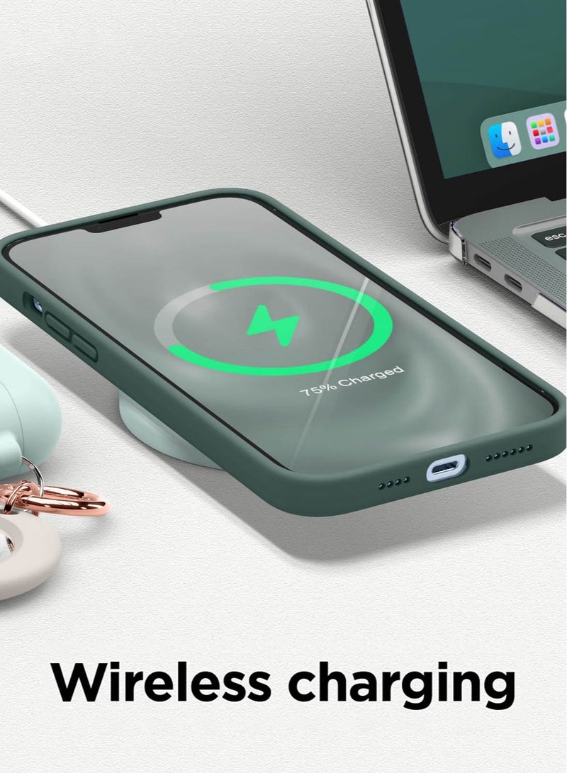 Elago Silicone for iPhone 13 Pro MAX Case Cover - Midnight Green - Image 4