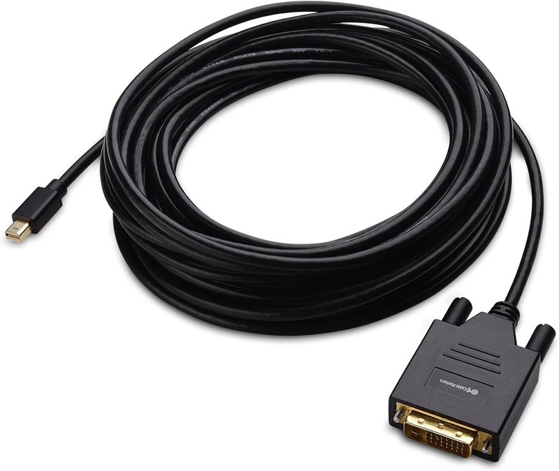 CableMatters Mini DisplayPort to DVI Cable (Mini DP to DVI Cable) in Black 25 Feet - Thunderbolt and Thunderbolt 2 Port Compatible - Image 2